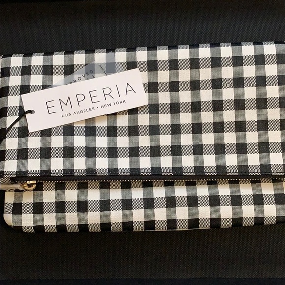 Emperia Handbags - Emperia checkered clutch